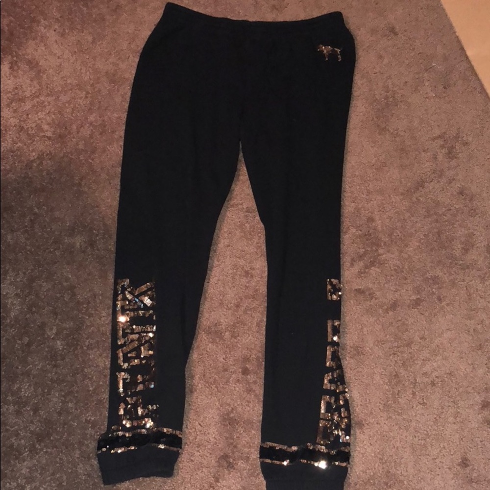 Pink sweat pants